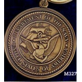 Navy Military Seal Die Struck Brass Key Tag